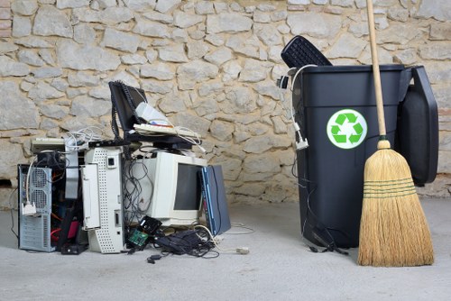 Sorting items during garage clearance